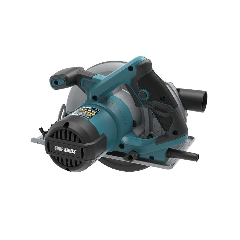 ShopSeries SS3404 Circular Saw, 12 A, 7-1/4 in Dia Blade, 1-3/4 in at 45 deg, 2-9/16 in at 90 deg D Cutting
