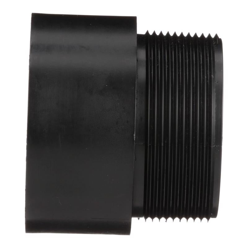 Charlotte Pipe 4 in. MPT X 4 in. D Hub ABS Adapter