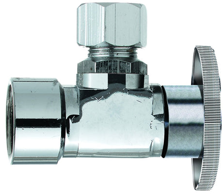 Plumb Pak PP20051LF Shut-Off Valve, 1/2 x 3/8 in Connection, FIP x Compression