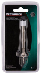 ProSource H61-Z013C-PS Light-Duty Door Stop, 3/4 in Dia Base, 3 in Projection, Plastic & Steel, Satin Nickel