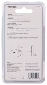 ProSource H61-Z019C-VB-PS Light-Duty Door Stop, 3/4 in Dia Base, 3 in Projection, Plastic & Steel, Venetian Bronze