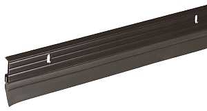 Frost King B59/36H Door Sweep, 36 in L, 1-5/8 in W, Vinyl Insert, Aluminum Flange