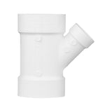 Charlotte Pipe Schedule 40 4 in. Hub X 2 in. D Hub PVC Reducing Wye 1 pk