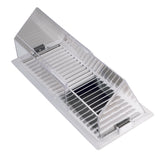 Deflect-O Jordan 4.5 in. H X 8.75 in. W 1-Way Silver Plastic Air Deflector