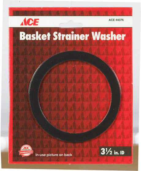 Ace 3-1/2 in. D Rubber Basket Strainer Washer 1 pk, Pack of 5