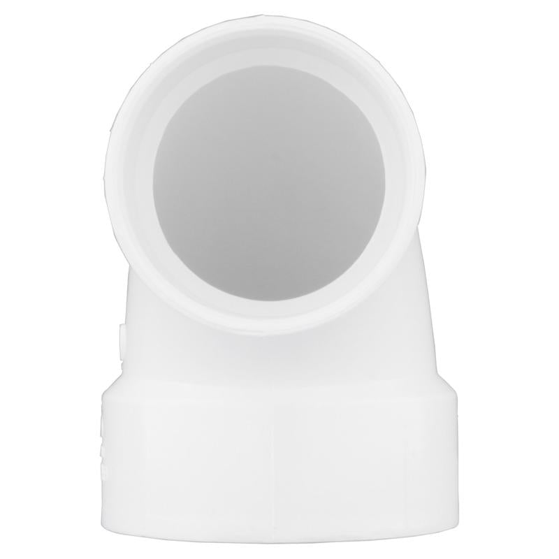 Charlotte Pipe 4 in. Hub X 3 in. D Hub PVC Elbow 1 pk