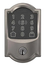 Schlage Encode Plus BE499WBV CAM 619 Smart Wi-Fi Deadbolt With Camelot Trim, 1 Grade, Satin Nickel, C Keyway