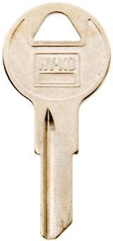 Hy-Ko 11010Y103 Key Blank, Brass, Nickel, For: Yale Cabinet, House Locks and Padlocks, Y103 Key Number, Pack of 10