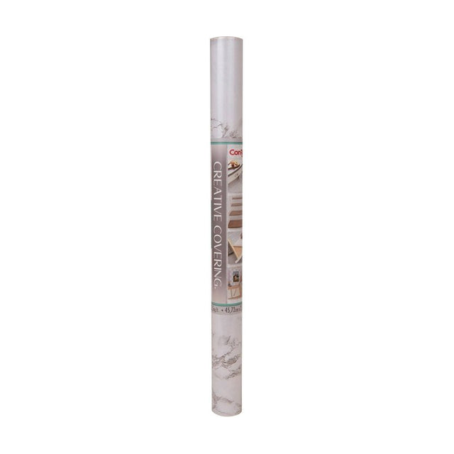 Con-Tact Creative Covering 09F-C9AB63-12 Shelf and Drawer Liner, 18 in L, 9 ft W, PVC Vinyl, Gray
