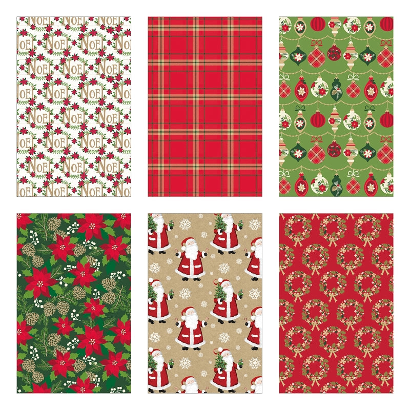 Hometown Holidays 68303 Gift Wrap, Paper, Pack of 36