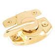 Prime-Line U 9924 Window Sash Lock, 2-1/4 in L x 1-1/2 in W Backplate, 2-1/4 in L Handle, Steel, Brass