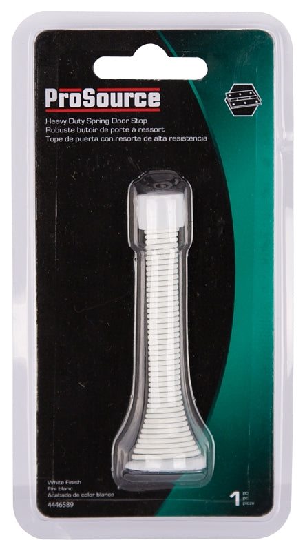 ProSource H62-B045C-PS Heavy-Duty Spring, 15/16 in Dia Base, 3-1/8 in Projection, Plastic & Steel, White