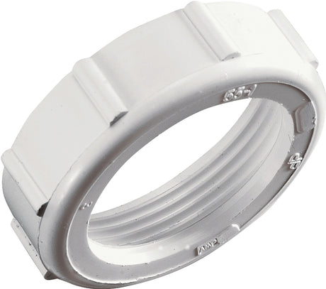 Plumb Pak PP209255 Series Slip-Joint Nut, Specifications: 1-1/2 in IPS x 1-1/2 in Tube, PVC, White