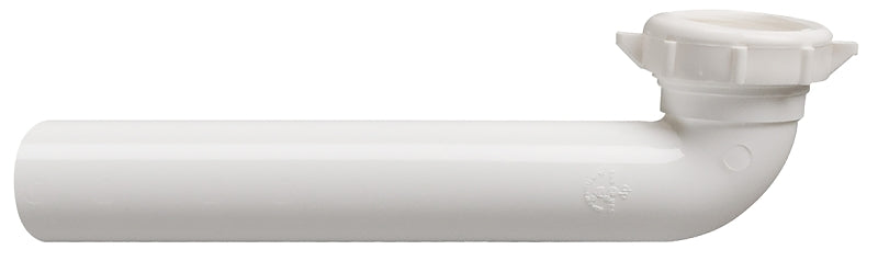 Plumb Pak PP101W Waste Arm, 1-1/2 in, Slip-Joint, Plastic, White