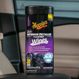 Meguiar's Quik Interior Detailer G13600 Cleaning Wipes, Slight Flowery Fragrance, 25-Wipes