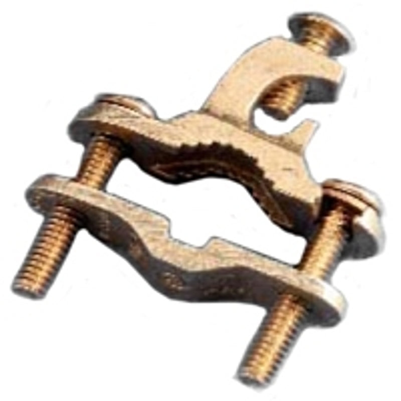 nVent ERICO EK16 Parallel Ground Clamp, Clamping Range: 1/2 to 1 in, #10 to 2 AWG Wire, Bronze