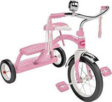 Radio Flyer 33P Series Dual Deck Tricycle, Pink, 2-1/2 to 5 years, Steel Frame, 12 x 1-1/4 in Front Wheel