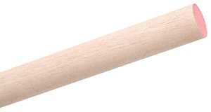 Waddell 6318UB Dowel, 1-1/8 in Dia, 36 in L, Hardwood, Pink, Pack of 4