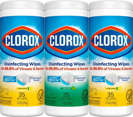 Clorox 30112 Disinfecting Wipes, Crisp Lemon, Fresh