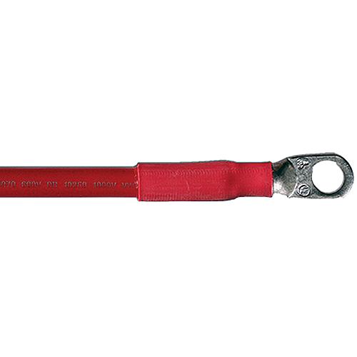 Cobra Wire A2004T0124IN Tinned Copper Battery Cable, 4 AWG, 24″, Red
