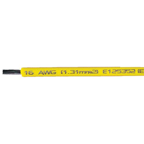 Cobra Wire A1016T04100FT Primary Tinned Copper Wire, 16 AWG, 100', Yellow