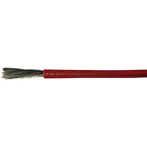Cobra Wire A2002T01100FT Tinned Copper Battery Cable, 2 AWG, 100', Red