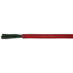 Cobra Wire A2004T01100FT Tinned Copper Battery Cable, 4 AWG, 100', Red