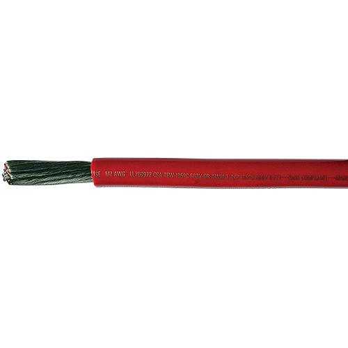 Cobra Wire A2001T01050FT Tinned Copper Battery Cable, 1 AWG, 50', Red