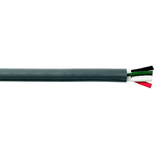 Cobra Wire B6G12T40100FT Tinned Copper Round 4-Conductor Wire, 12/4, 100', Gray