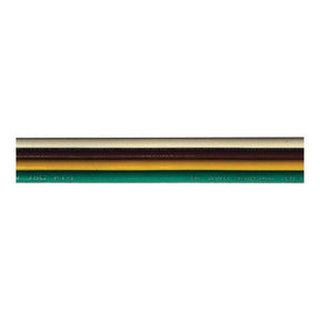 Bare Copper Bonded Ribbon Cable, 100' 16/4 AWG White/Brown/Yellow/Green