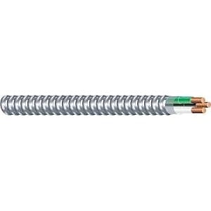 Southwire Armorlite 68580021 Armored Cable, 12 AWG Cable, 2 -Conductor, 25 ft L, Copper Conductor