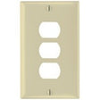 Legrand K3I Wallplate, Standard-Size, 4-1/2 in L, 2-3/4 in W, 1-Gang, Thermoset