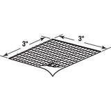 Make-2-Fit P 8095 Screen Repair Kit, 3 in L, 3 in W, Fiberglass, Gray