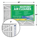 Flanders 16 in. W X 20 in. H X 5 in. Synthetic 8 MERV Pleated Air Filter 1 pk, Pack of 2