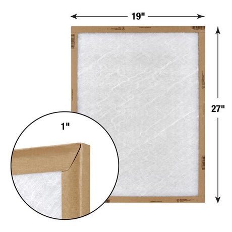 Flanders EZ Flow II 19 in. W X 27 in. H X 1 in. Fiberglass 1 MERV Air Filter 1 pk, Pack of 12