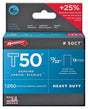 Arrow T50 Series 50CT24 Staple, 3/8 in W Crown, 17/32 in L Leg, Steel, Pack of 4