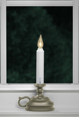 Xodus Innovations VC1820P Window Candle, 6 hr Burning, Pewter Candle, Alkaline Battery, LED Bulb, Warm White Bulb, Pack of 4