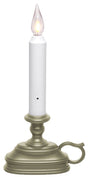 Xodus Innovations VC1820P Window Candle, 6 hr Burning, Pewter Candle, Alkaline Battery, LED Bulb, Warm White Bulb, Pack of 4