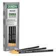 Dixon Ticonderoga 00081 China Marker, Black, Pack of 12