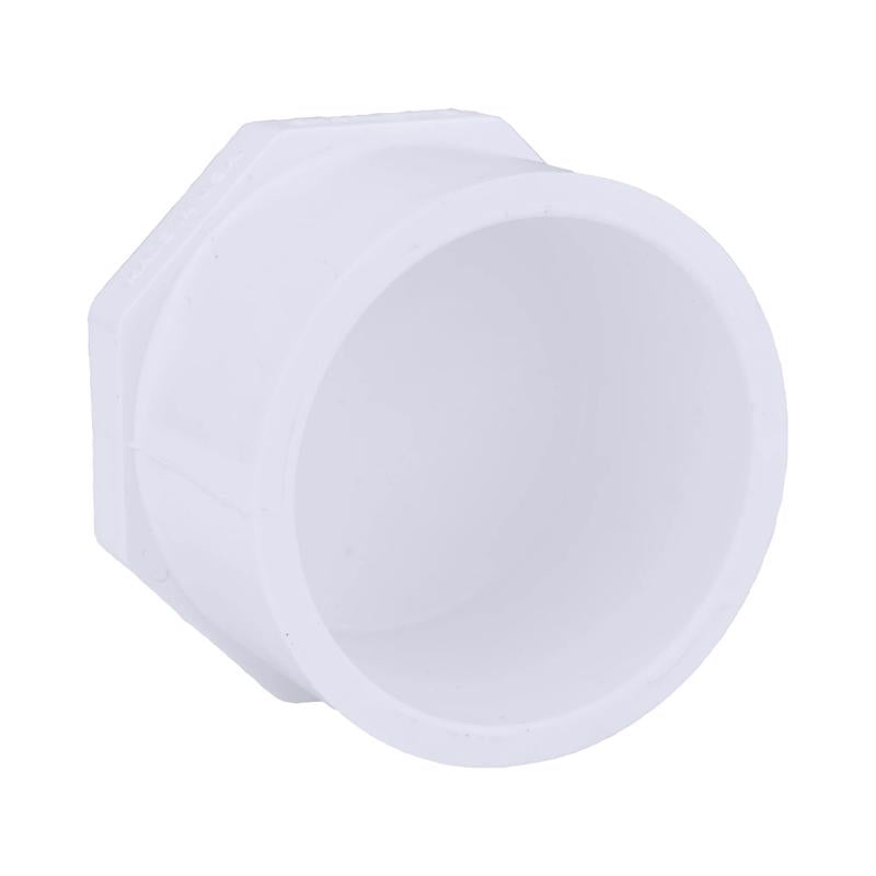 Charlotte Pipe Schedule 40 3/4 in. Spigot X 3/4 in. D Slip PVC Plug 1 pk, Pack of 50