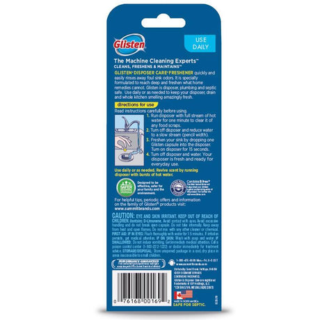 Glisten Tablet Garbage Disposal Freshener 10 pk, Pack of 12