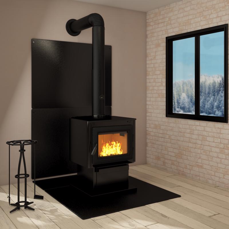 Imperial 32 in. W X 28 in. L Black Stove Board