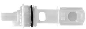 Danco 15607B Diverter Stem, Plastic, 3-7/64 in L, For: Delta Two Handle Bath and Tub/Shower Faucets