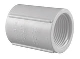 Charlotte Pipe Schedule 40 3/4 in. FPT X 3/4 in. D FPT PVC Coupling 1 pk, Pack of 25