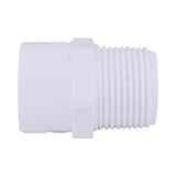 Charlotte Pipe Schedule 40 3/4 in. MPT X 1/2 in. D Slip PVC Pipe Adapter 1 pk, Pack of 25