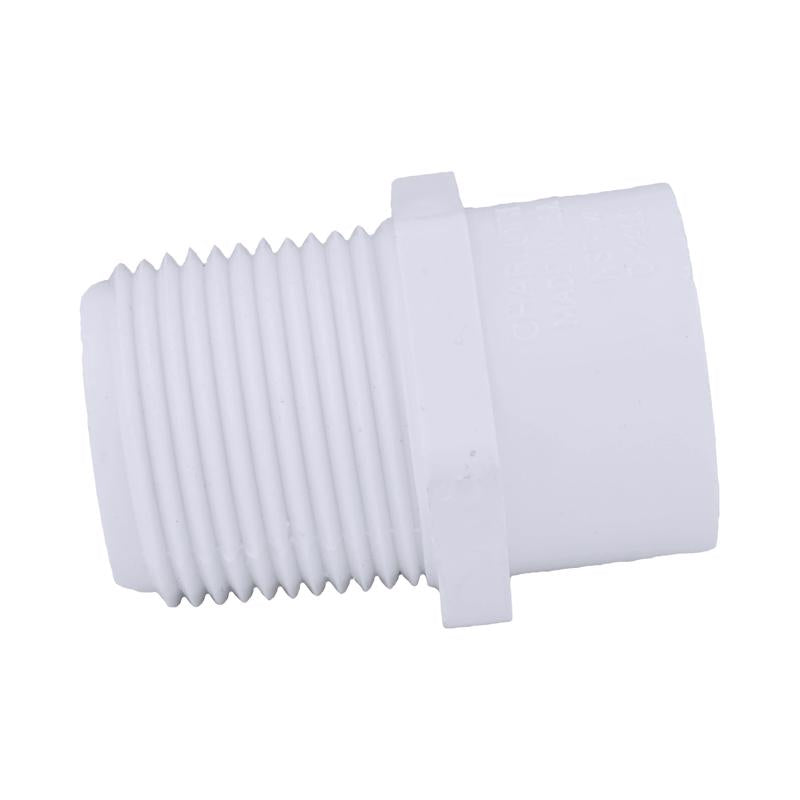 Charlotte Pipe Schedule 40 1 in. MPT X 3/4 in. D Slip PVC Pipe Adapter 1 pk, Pack of 25