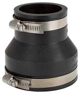ProSource FC56-32 Coupling, 3 x 2 in, Cast Iron, Plastic and Steel Drain Pipes, PVC, Black
