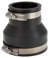 ProSource FC56-32 Coupling, 3 x 2 in, Cast Iron, Plastic and Steel Drain Pipes, PVC, Black