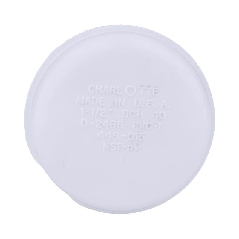 Charlotte Pipe Schedule 40 1/2 in. FPT X 1/2 in. D FPT PVC Cap 1 pk, Pack of 25