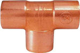 Elkhart Products 80009 Pipe Tee, 1/2 in, Sweat, Copper
